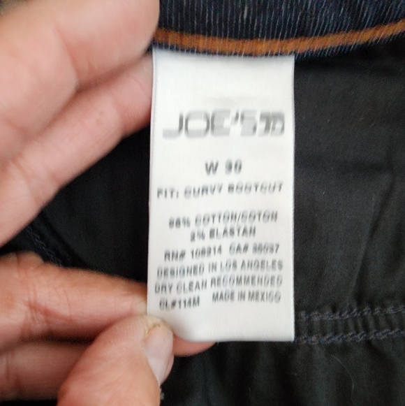 JOES JEANS CURVY BOOTCUT DARK WASH MID RISE RAW HEM SZ 30 - Picture 6 of 12